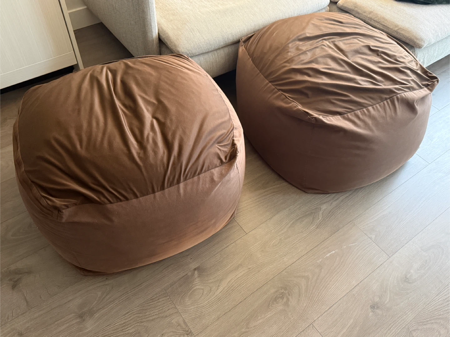 MUJI Bean Bag Chairs (Set of 2) – Brown - photo 2