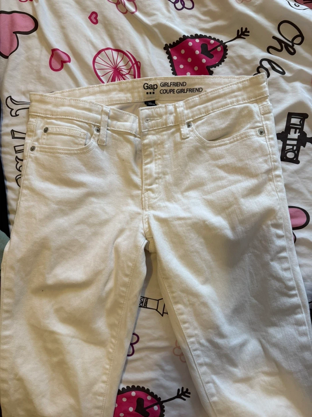 Gap Girlfriend White Jeans