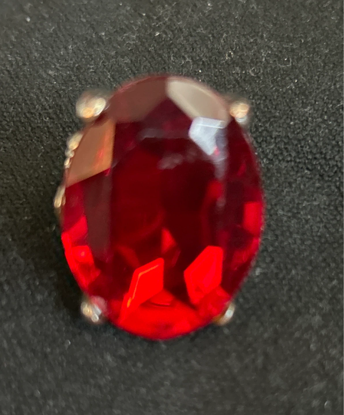 Big Red Stone Ring - Red Hat Society - photo 3