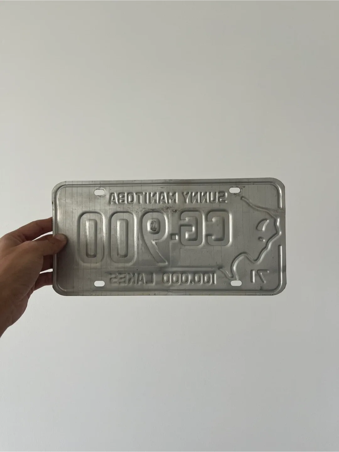 Vintage Sunny Manitoba CG-900 License Plate image indicator(2)