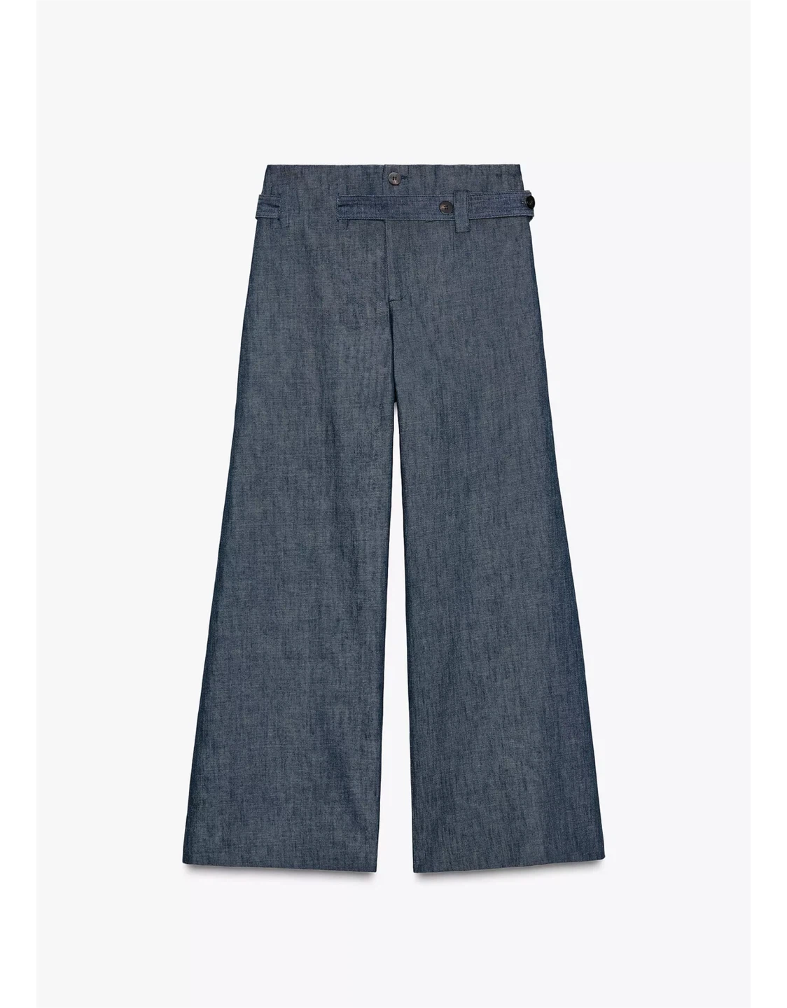 Zara Wide Leg Denim Trousers - photo 2