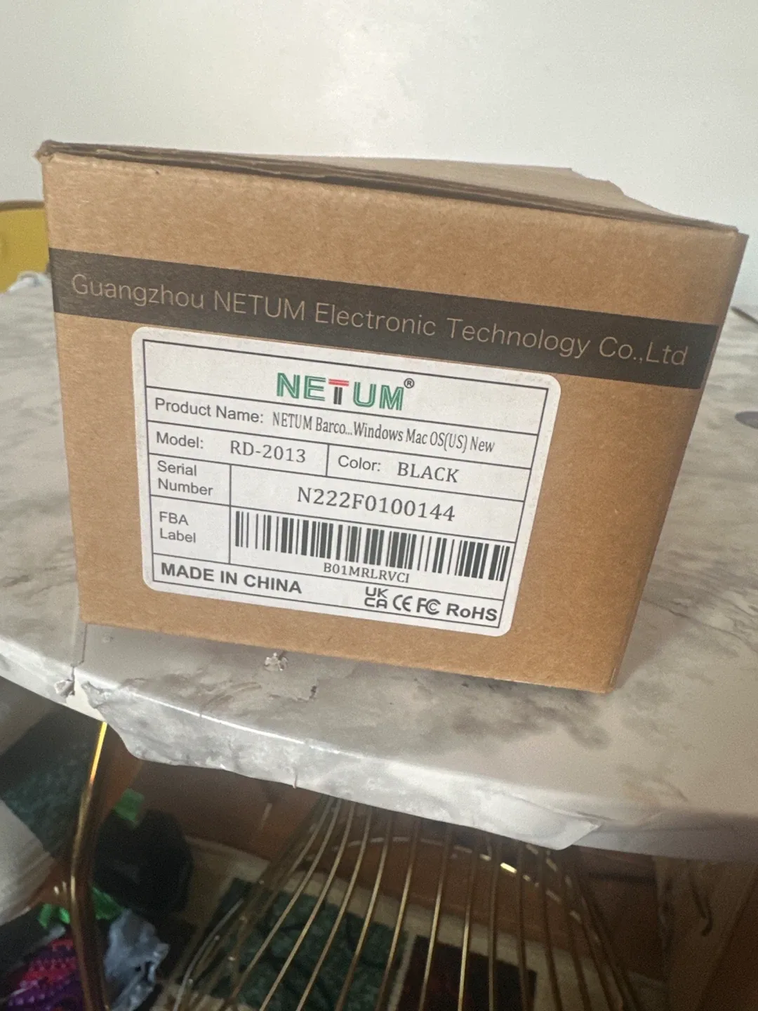 New NETUM RD-2013 Barcode Scanner - Black image indicator(4)
