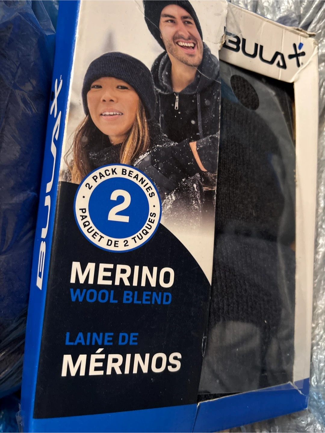 Unisex Bula 2-Pack Merino Wool Blend Beanies - New