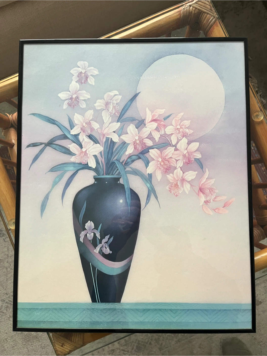 Framed Floral Print Art