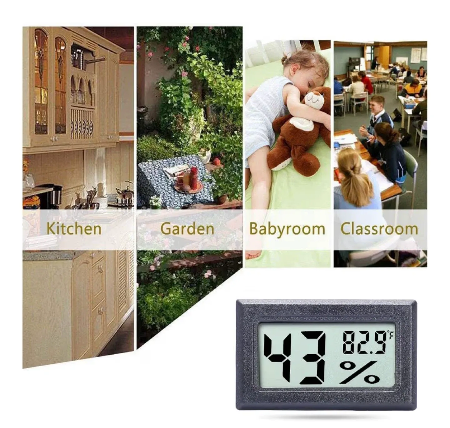 Mini Hygrometer Thermometer image indicator(4)