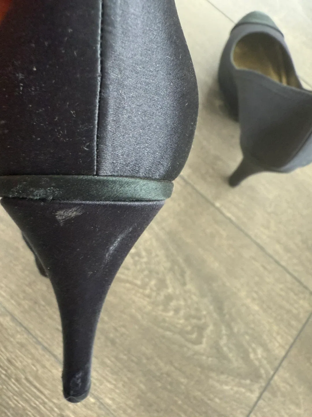 Chanel Black silk Heels 36.5 image indicator(6)