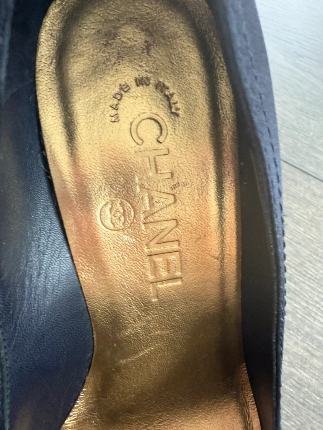 Chanel Black silk Heels 36.5 image indicator(5)