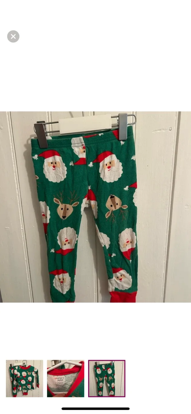 Carter's 2T Christmas Pajamas image indicator(3)