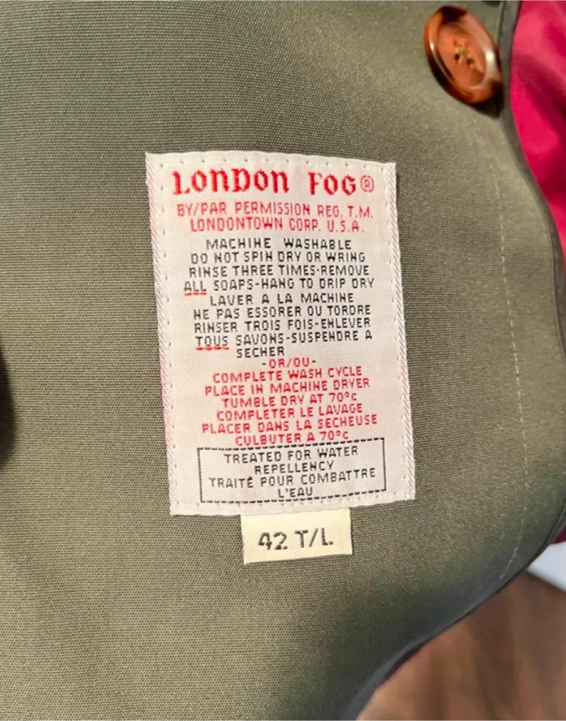 London Fog Trench Coat image indicator(2)