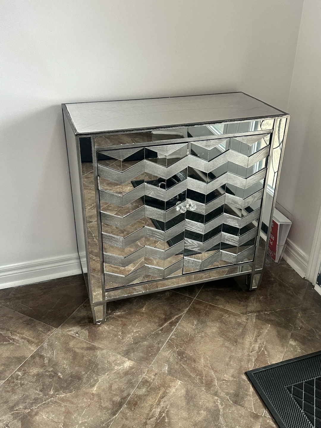 Mirrored Accent Cabinet
