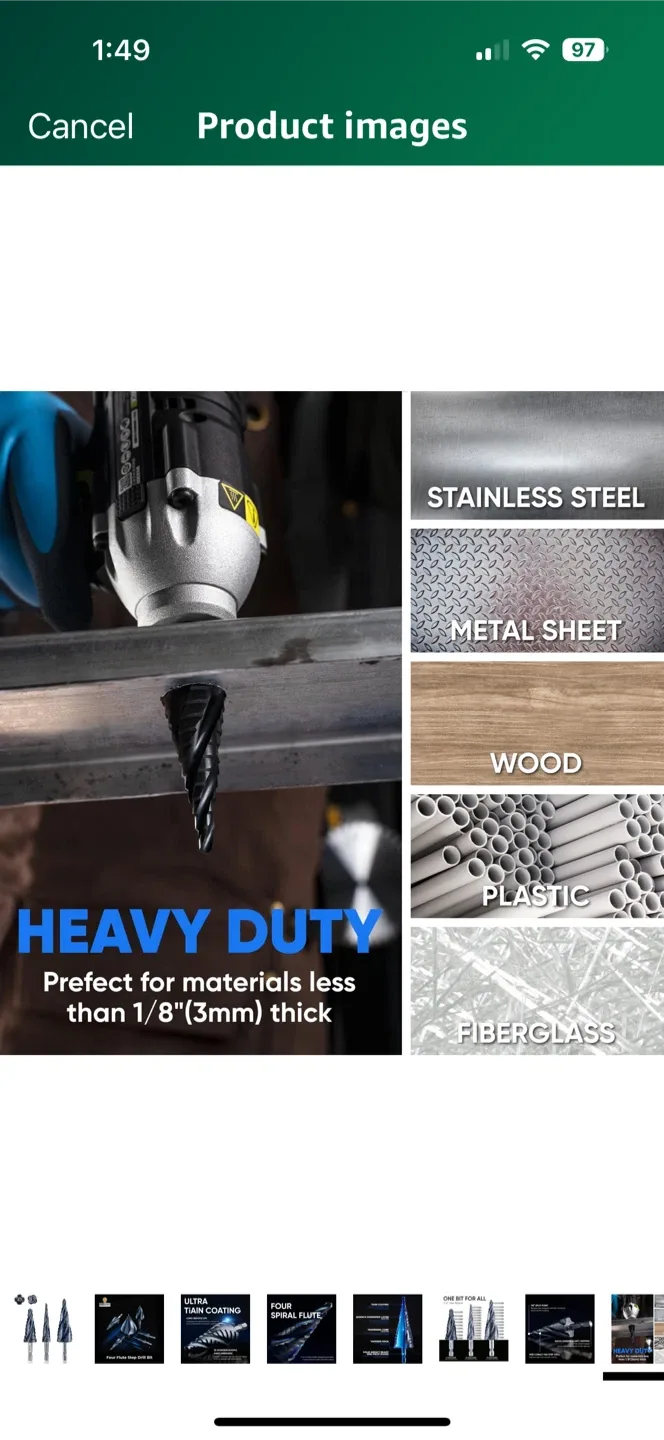 Step Drill Bit Set - One Bit For All image indicator(6)