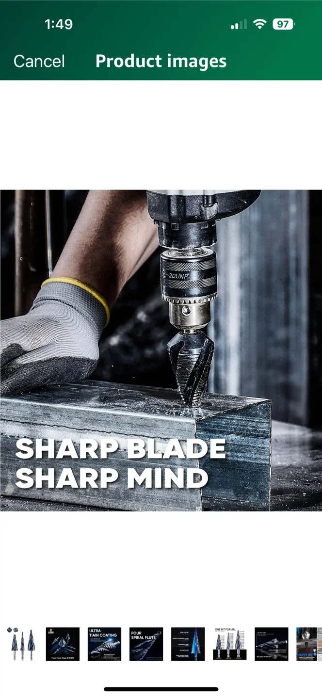 Step Drill Bit Set - One Bit For All image indicator(7)