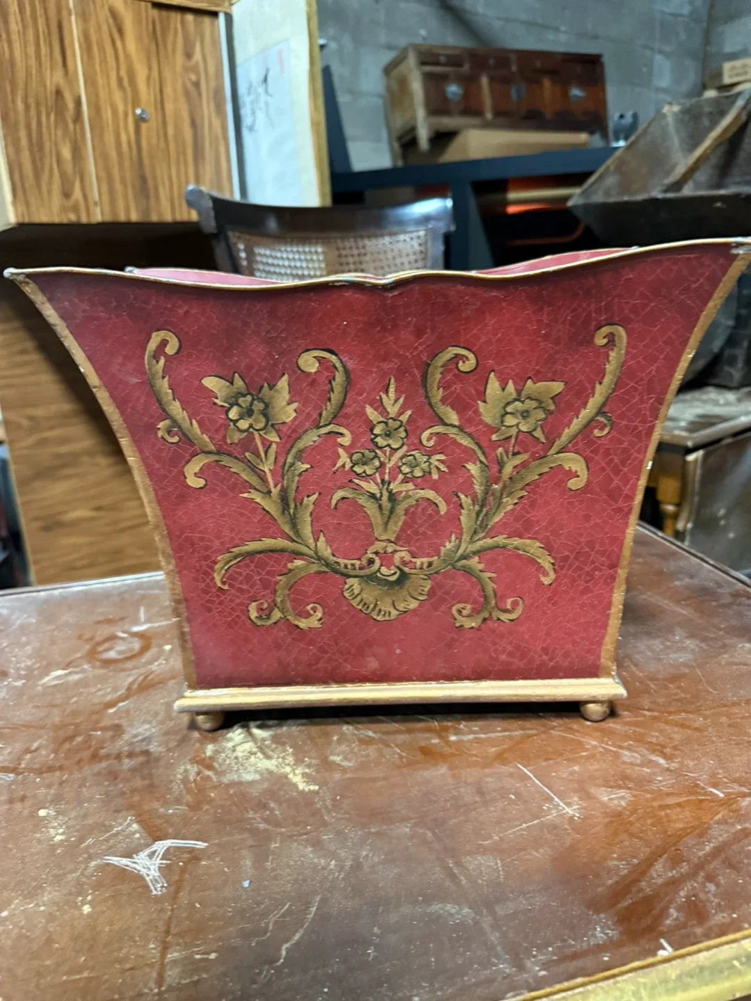 Red & Gold Decorative Vase