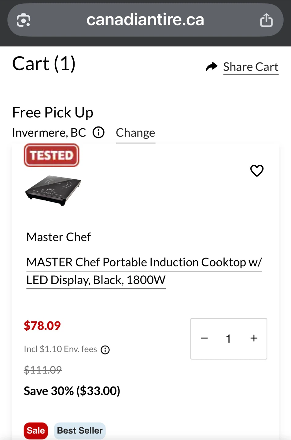 New Master Chef Portable Induction Cooktop - photo 4