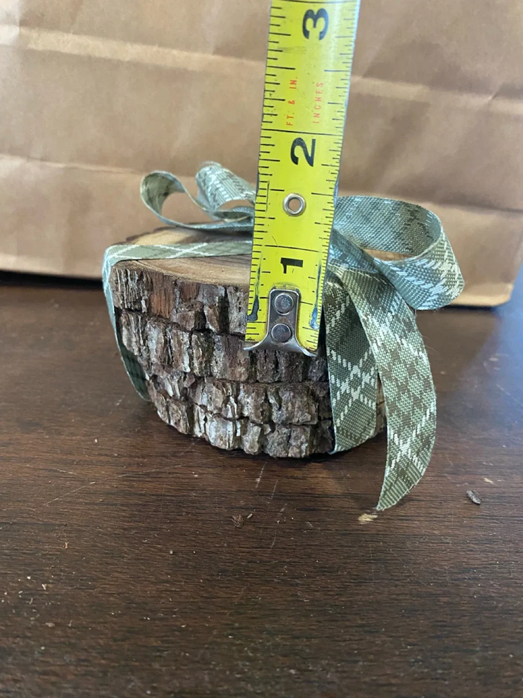 Handmade Wood Slice Christmas coasters image indicator(7)