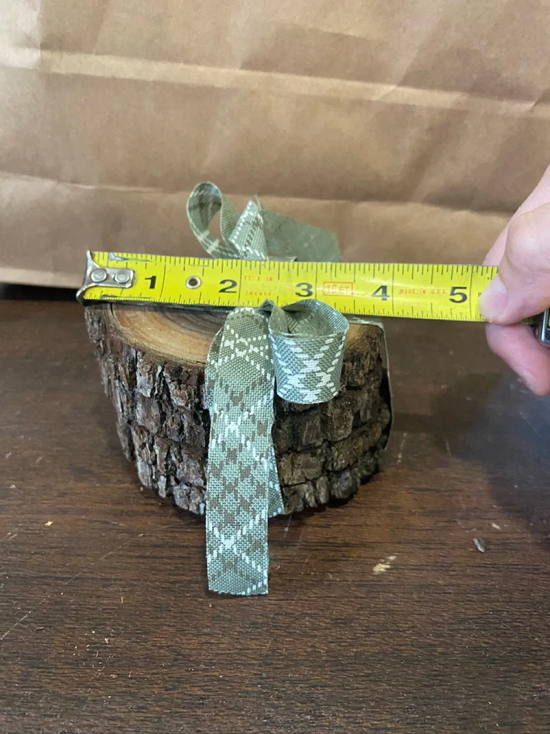 Handmade Wood Slice Christmas coasters image indicator(8)