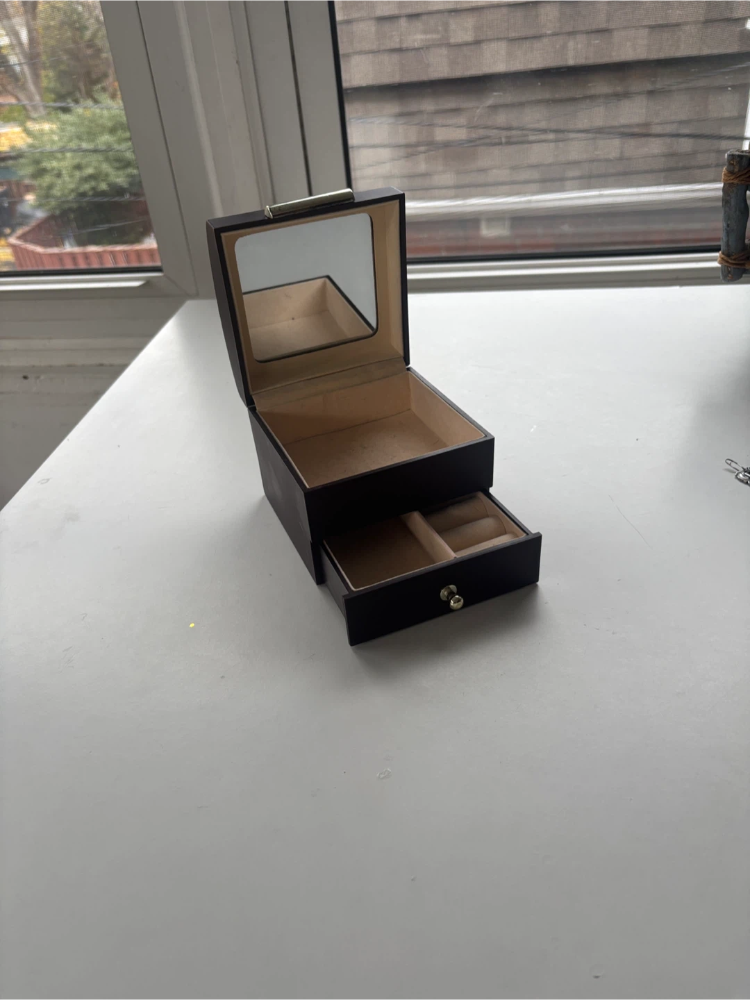 Small Dark Brown Jewelry Box