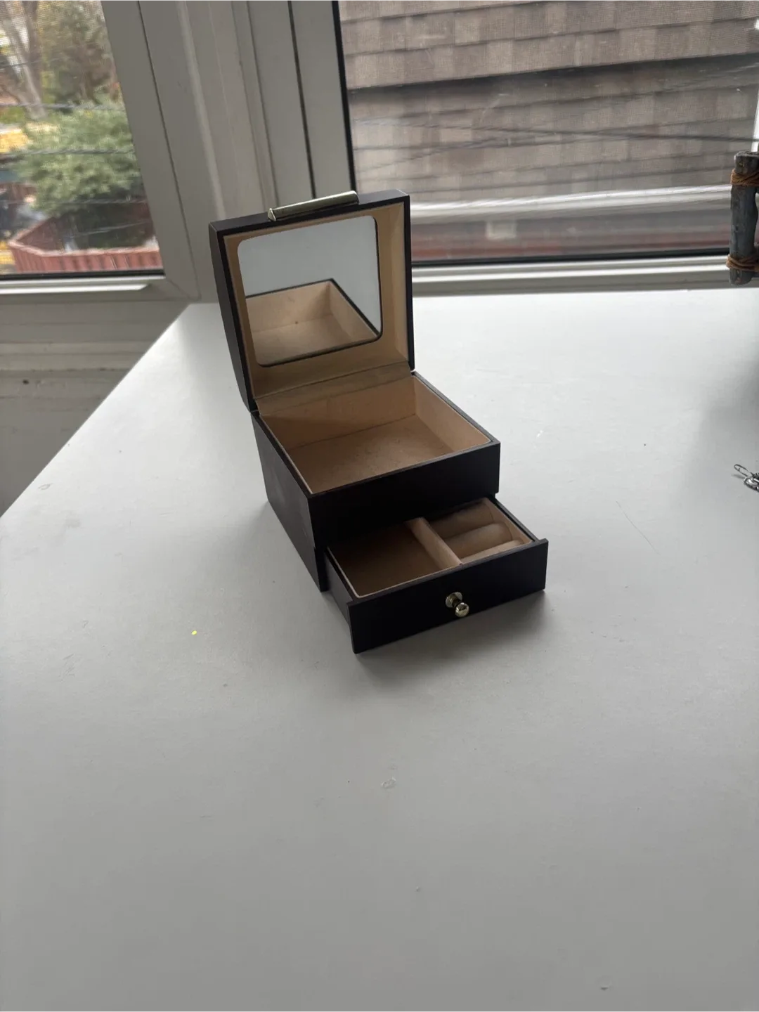 Small Dark Brown Jewelry Box thumbnail