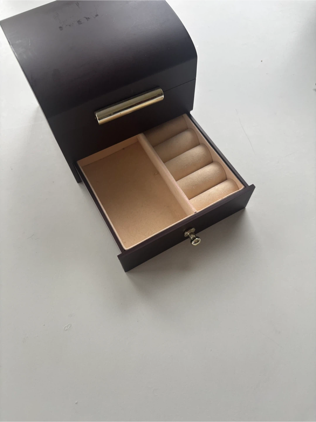 Small Dark Brown Jewelry Box - photo 4