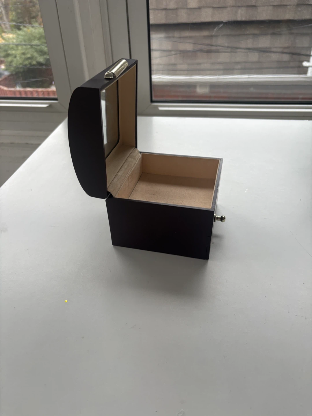 Small Dark Brown Jewelry Box - photo 2
