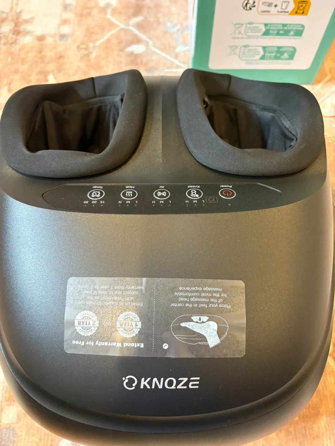Knoze Foot Massager Machine with Remote image indicator(4)