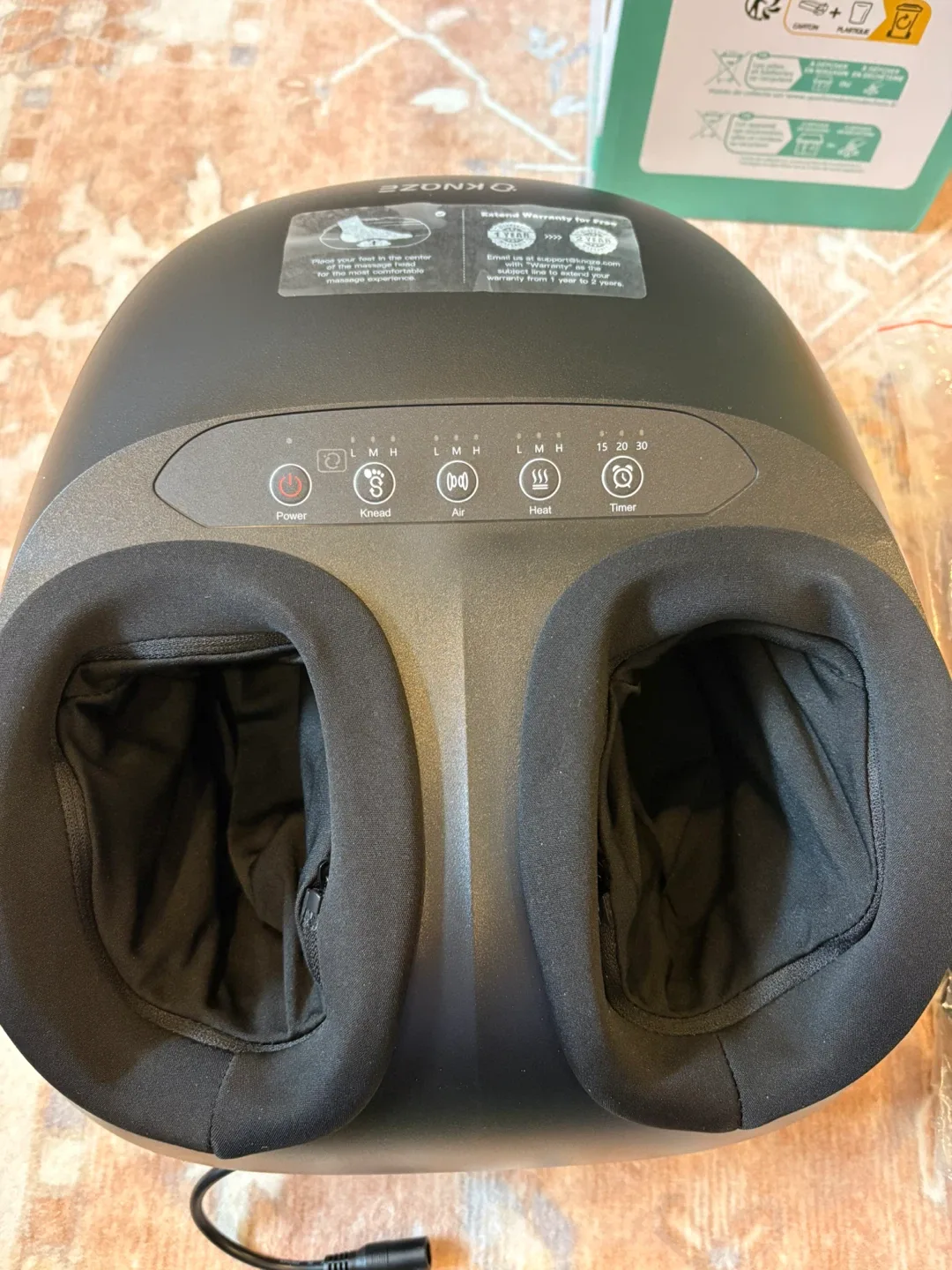 Knoze Foot Massager Machine with Remote image indicator(5)