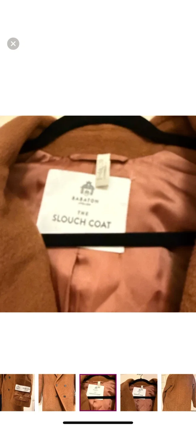 Babaton Slouch Coat - Camel Hair & Wool image indicator(5)