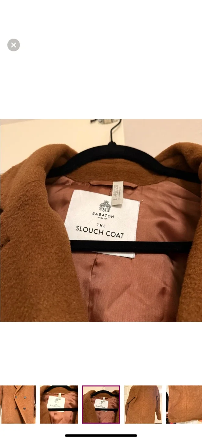 Babaton Slouch Coat - Camel Hair & Wool image indicator(6)