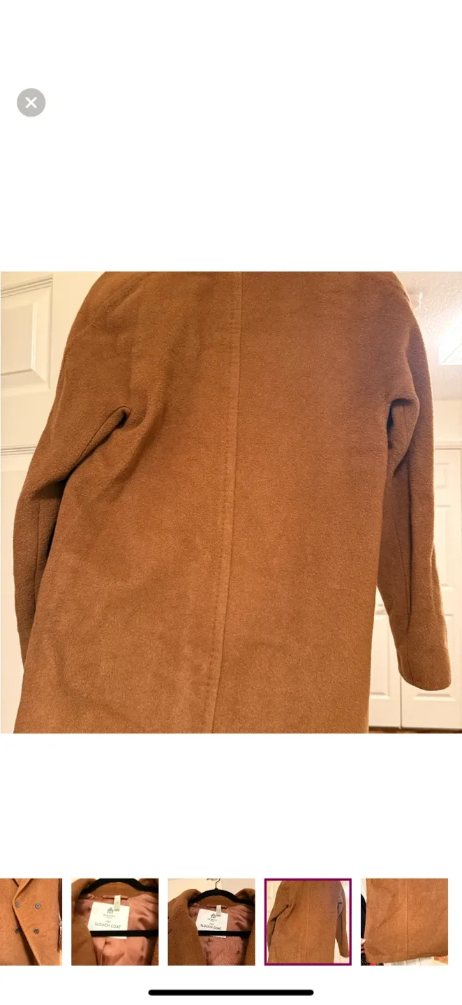 Babaton Slouch Coat - Camel Hair & Wool image indicator(7)