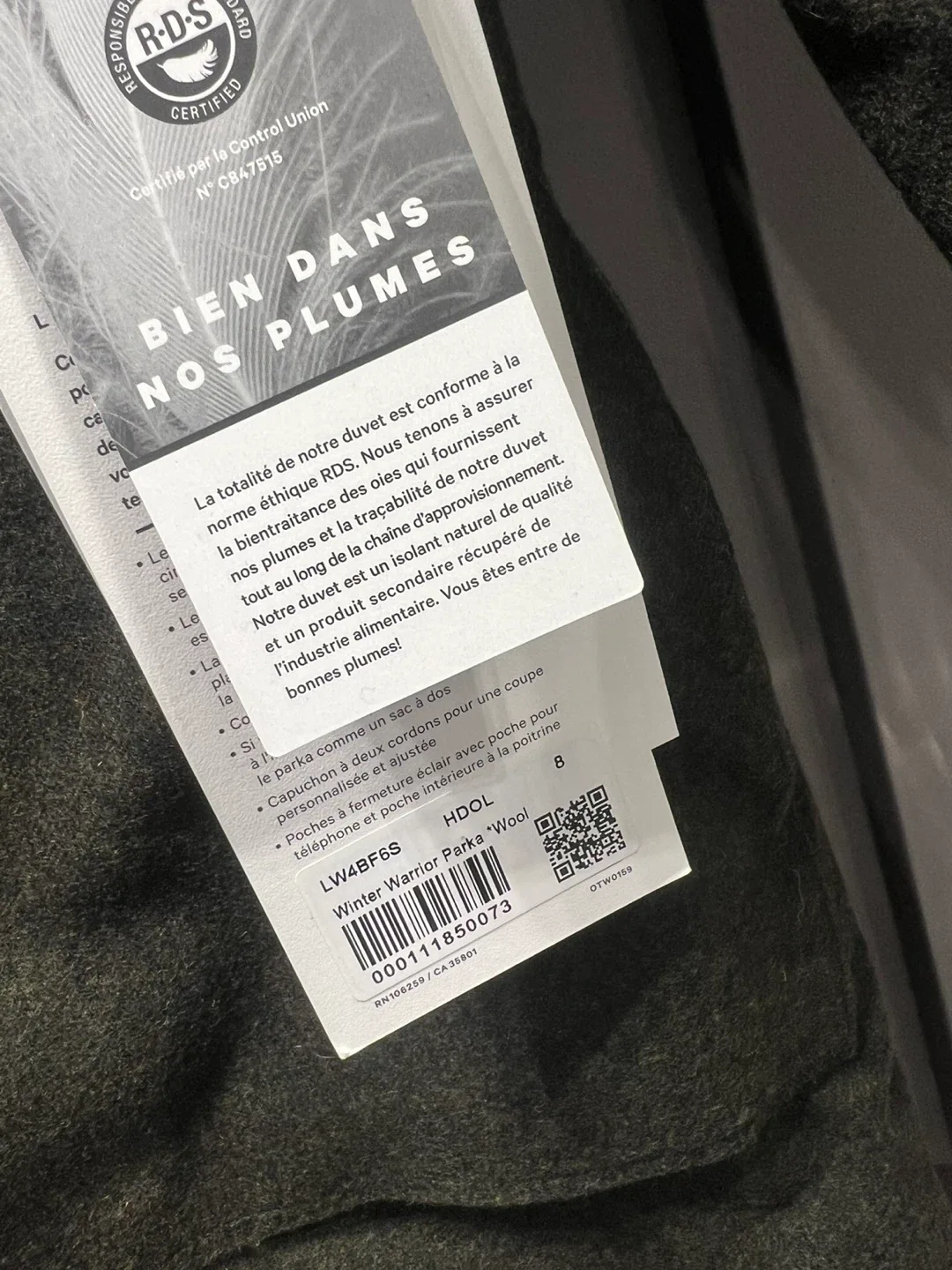 Lululemon Winter Warrior Parka *Wool image indicator(6)