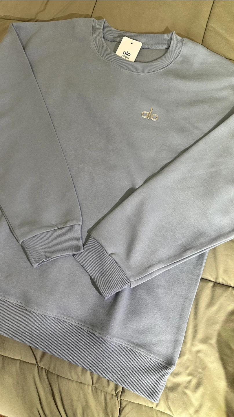 Yoga Crew Neck Sweatshirt - Blue - photo 2