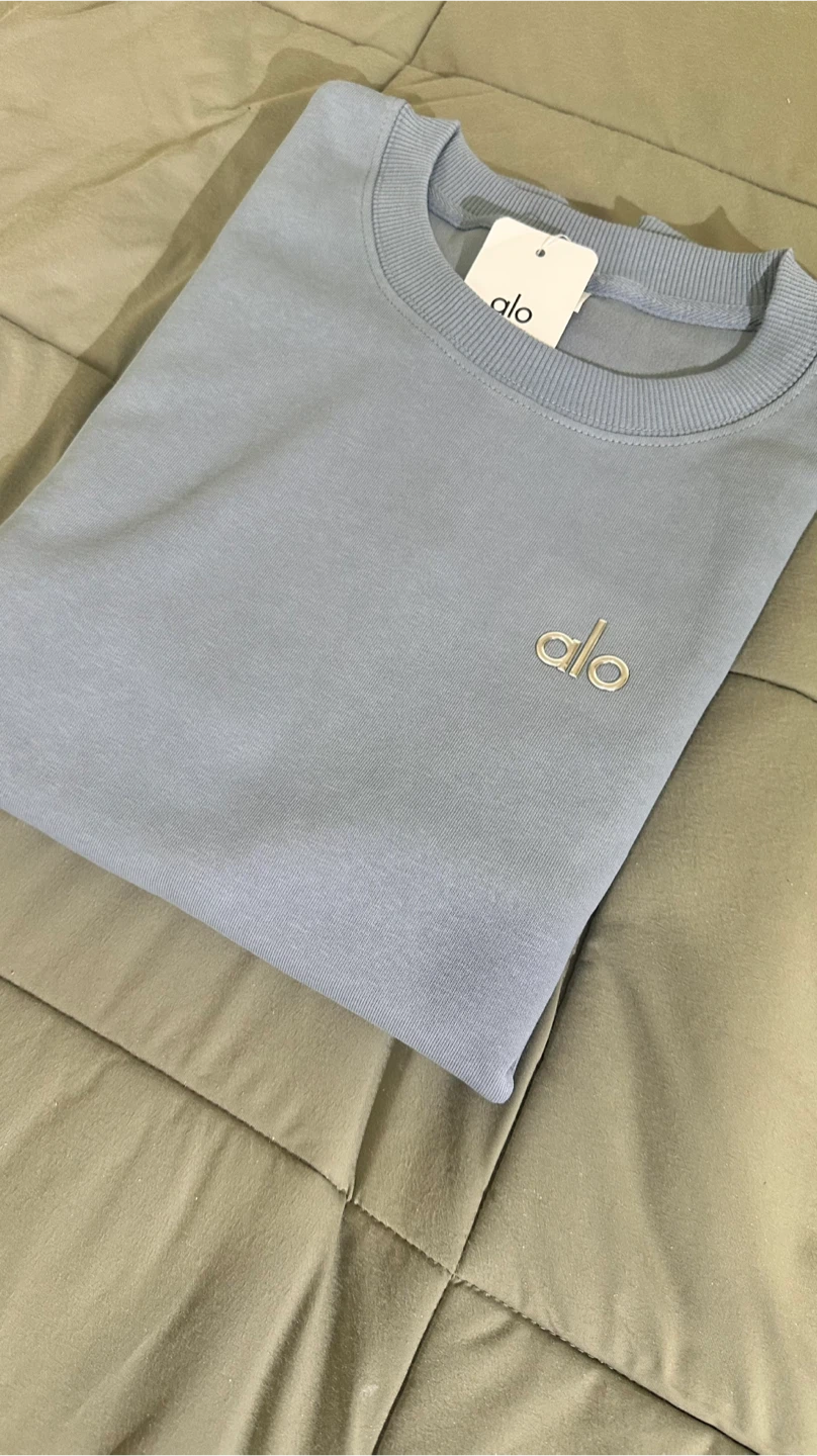 Yoga Crew Neck Sweatshirt - Blue