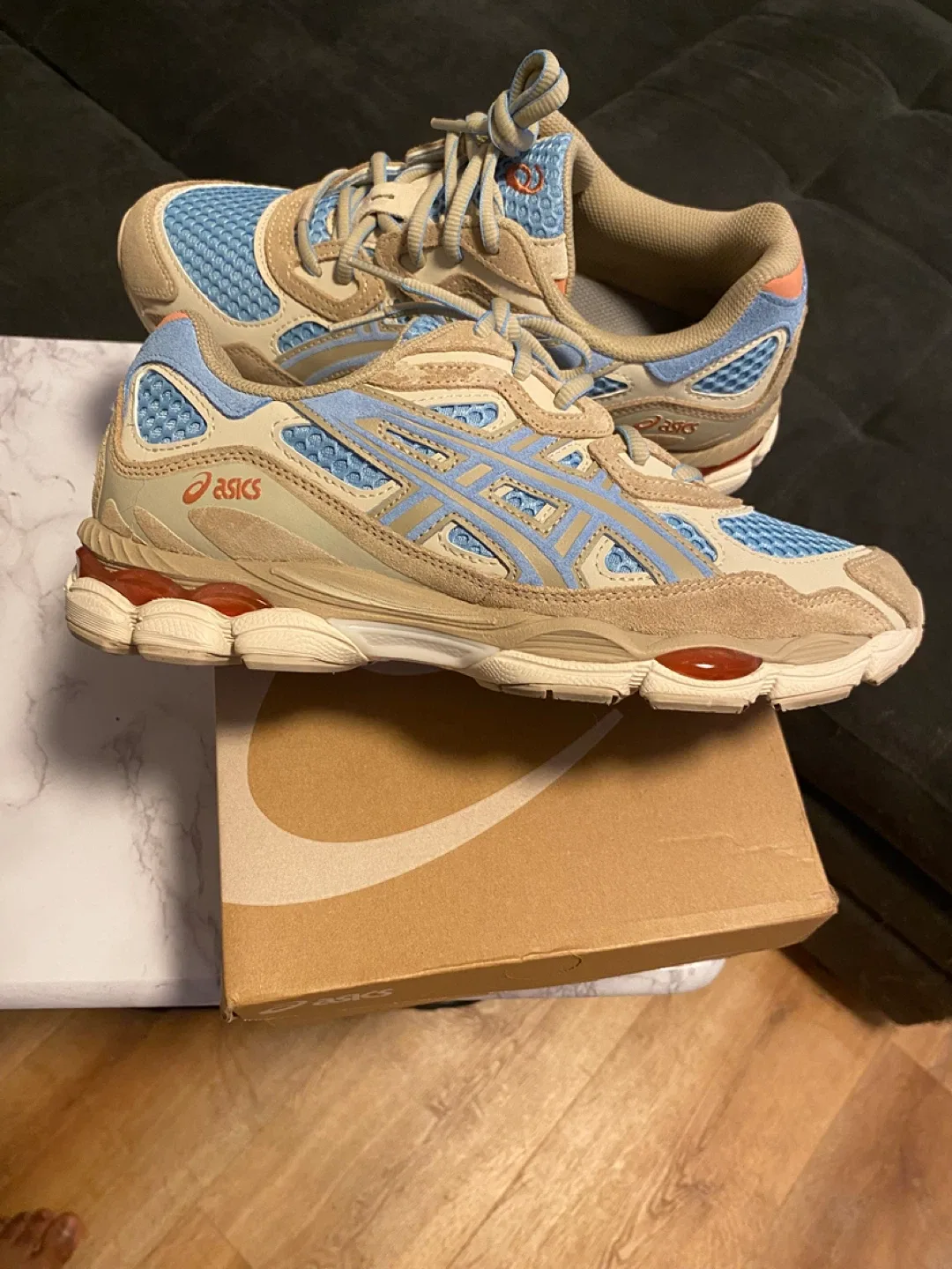 ASICS Gel-NYC Harbor Blue Wood Crepe US Men's 10.5 image indicator(3)