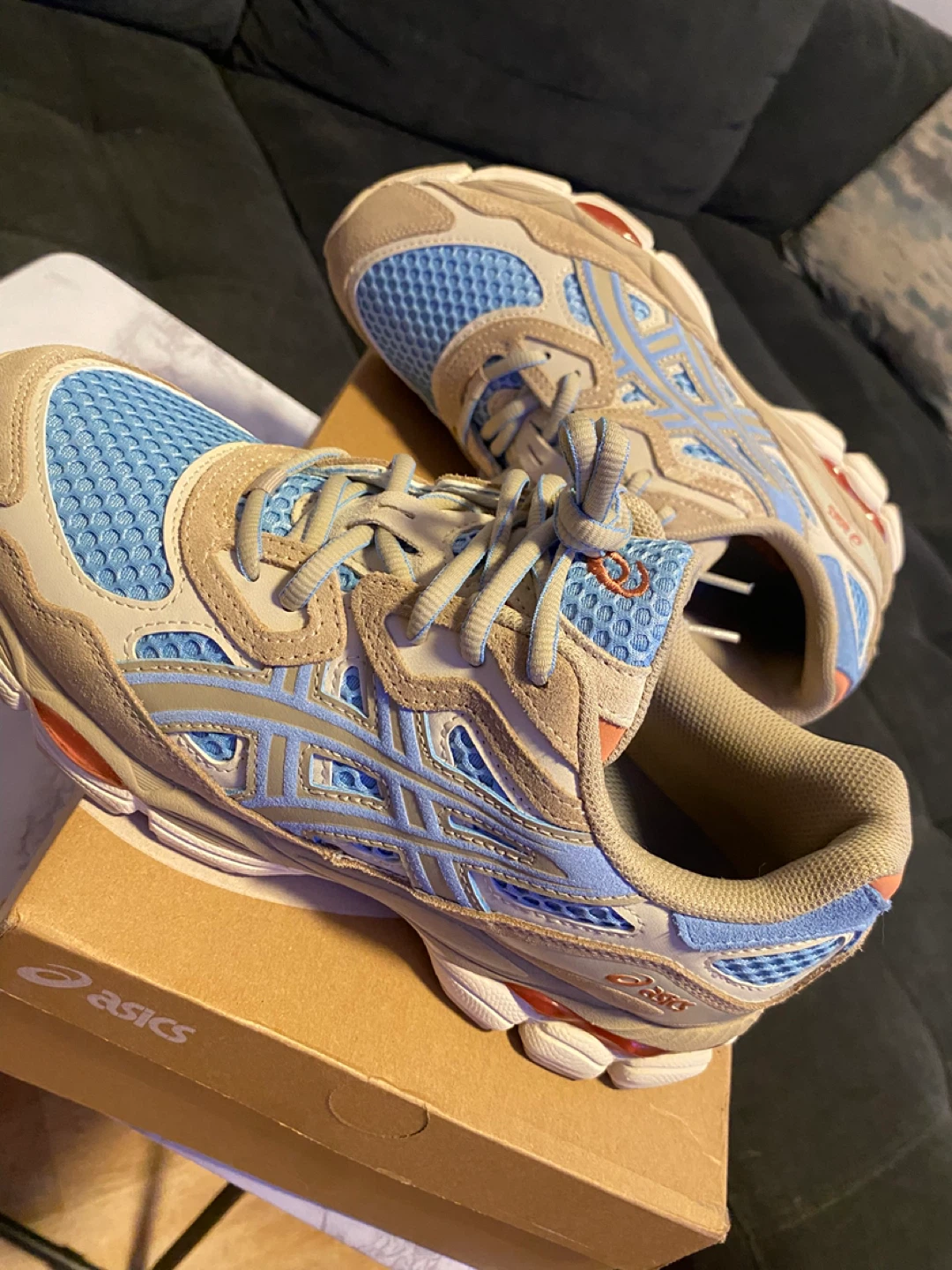 ASICS Gel-NYC Harbor Blue Wood Crepe US Men's 10.5