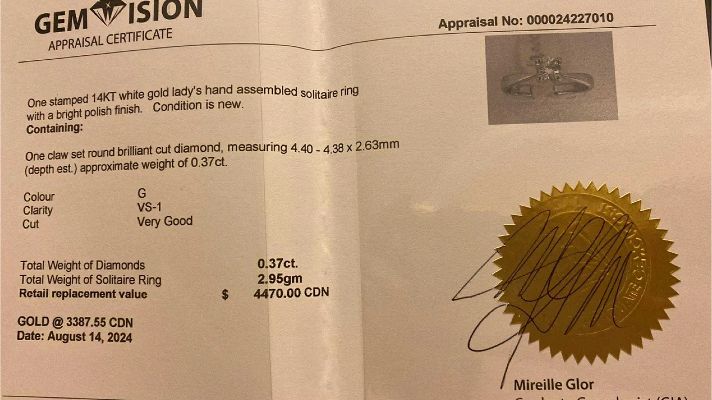 14K White Gold with Diamond image indicator(3)