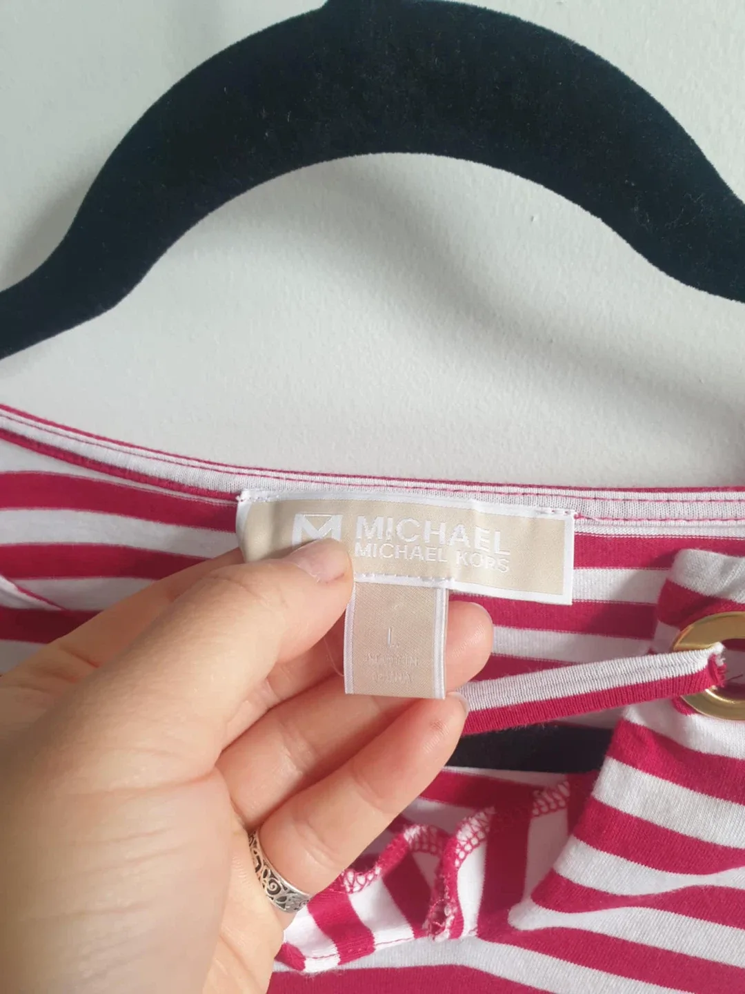 Michael Kors Striped Top (Large) image indicator(2)