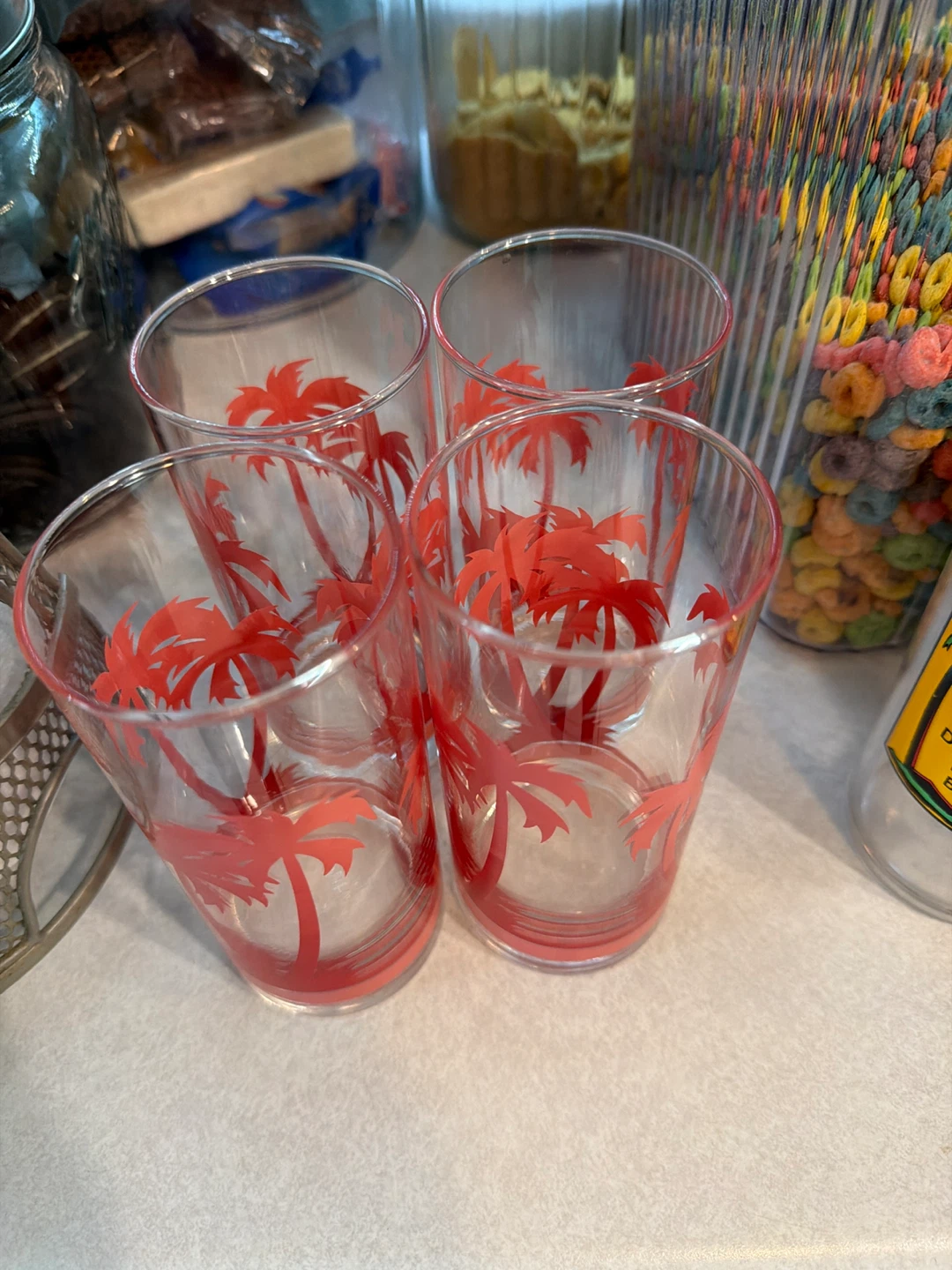 Palm Tree Design Drinking Glasses - photo 2