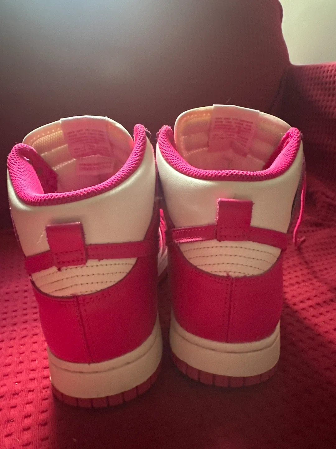 Nike Dunk High Pink/White Sneakers image indicator(6)
