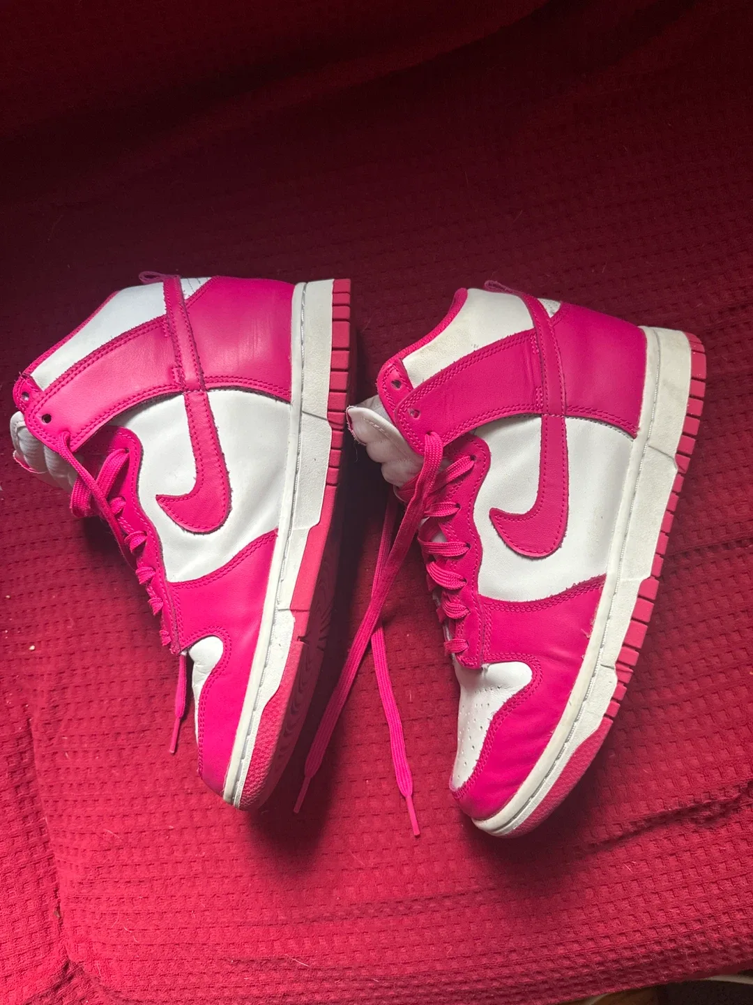 Nike Dunk High Pink/White Sneakers image indicator(4)