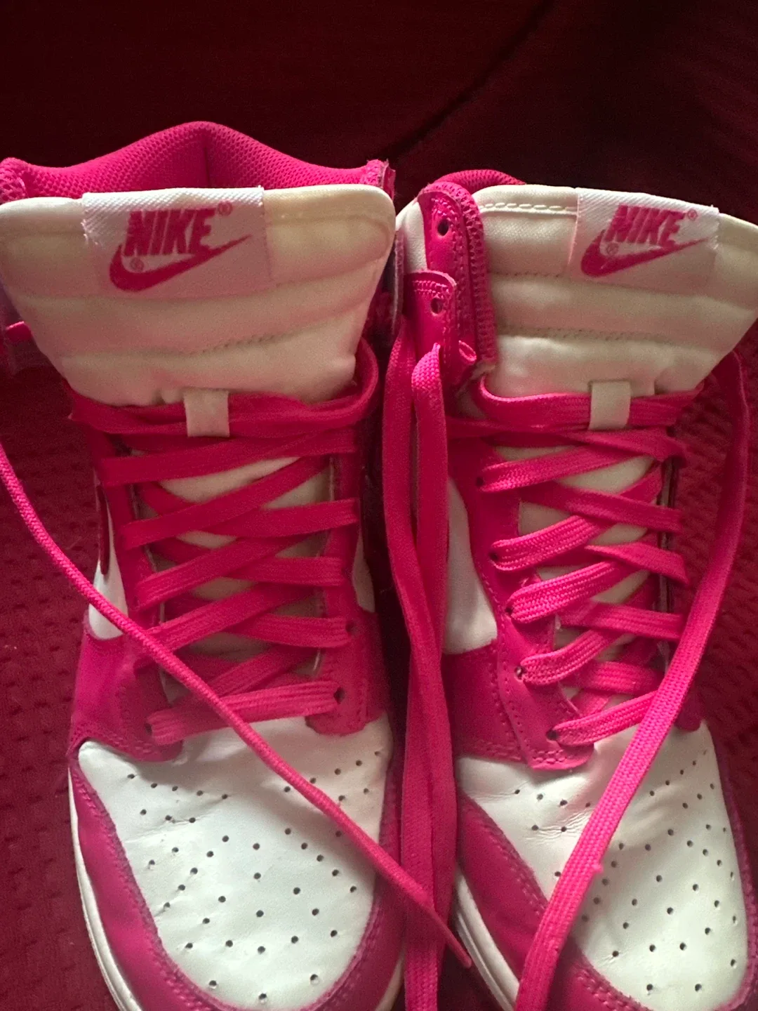 Nike Dunk High Pink/White Sneakers image indicator(7)