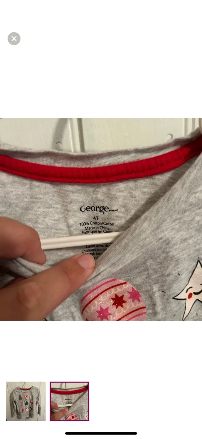 George 4T Christmas Long Sleeve Shirt image indicator(2)