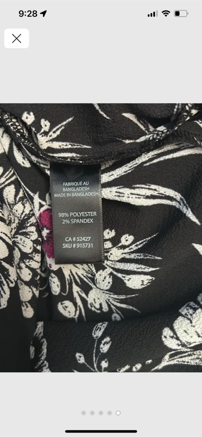 Lily Morgan Floral Blouse - Size M image indicator(5)