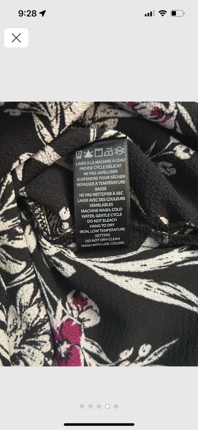 Lily Morgan Floral Blouse - Size M image indicator(4)