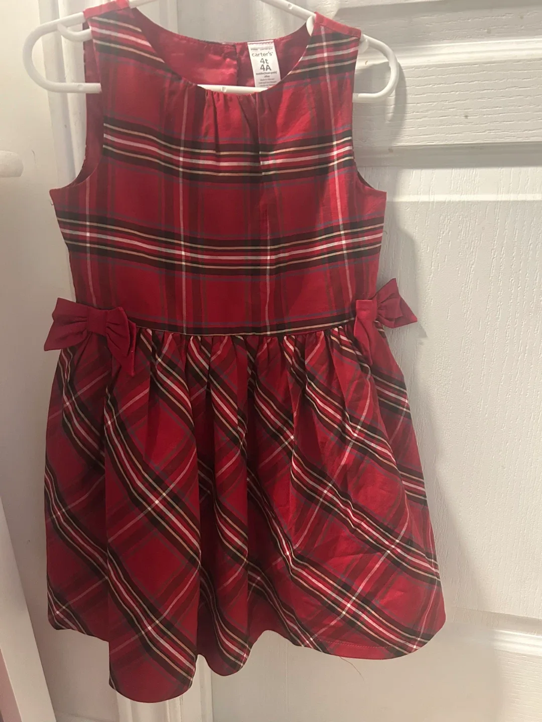 Carter's Red Plaid Dress - Size 4A