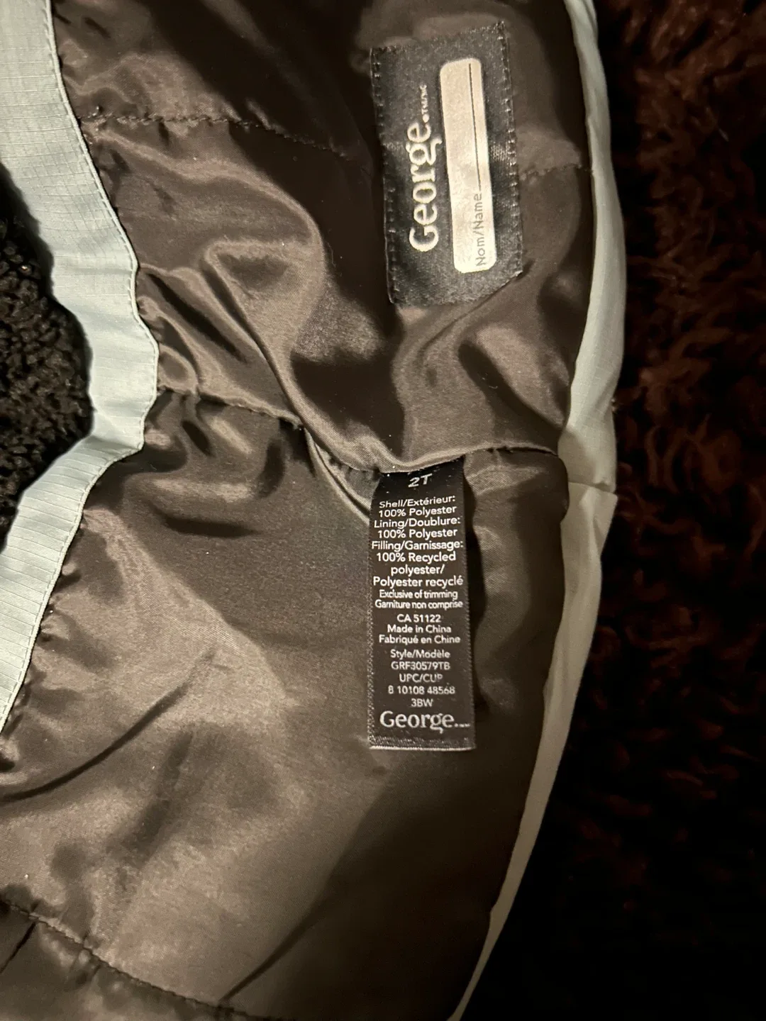Boys 2T George Baby Puffer Jacket - Preloved image indicator(9)