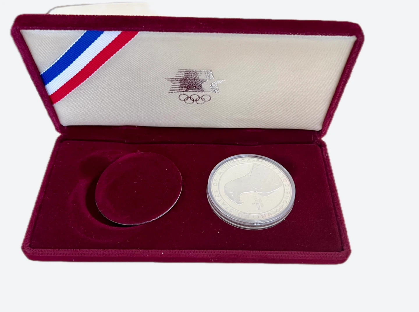 1983 Olympic Silver Dollar Coin - photo 2
