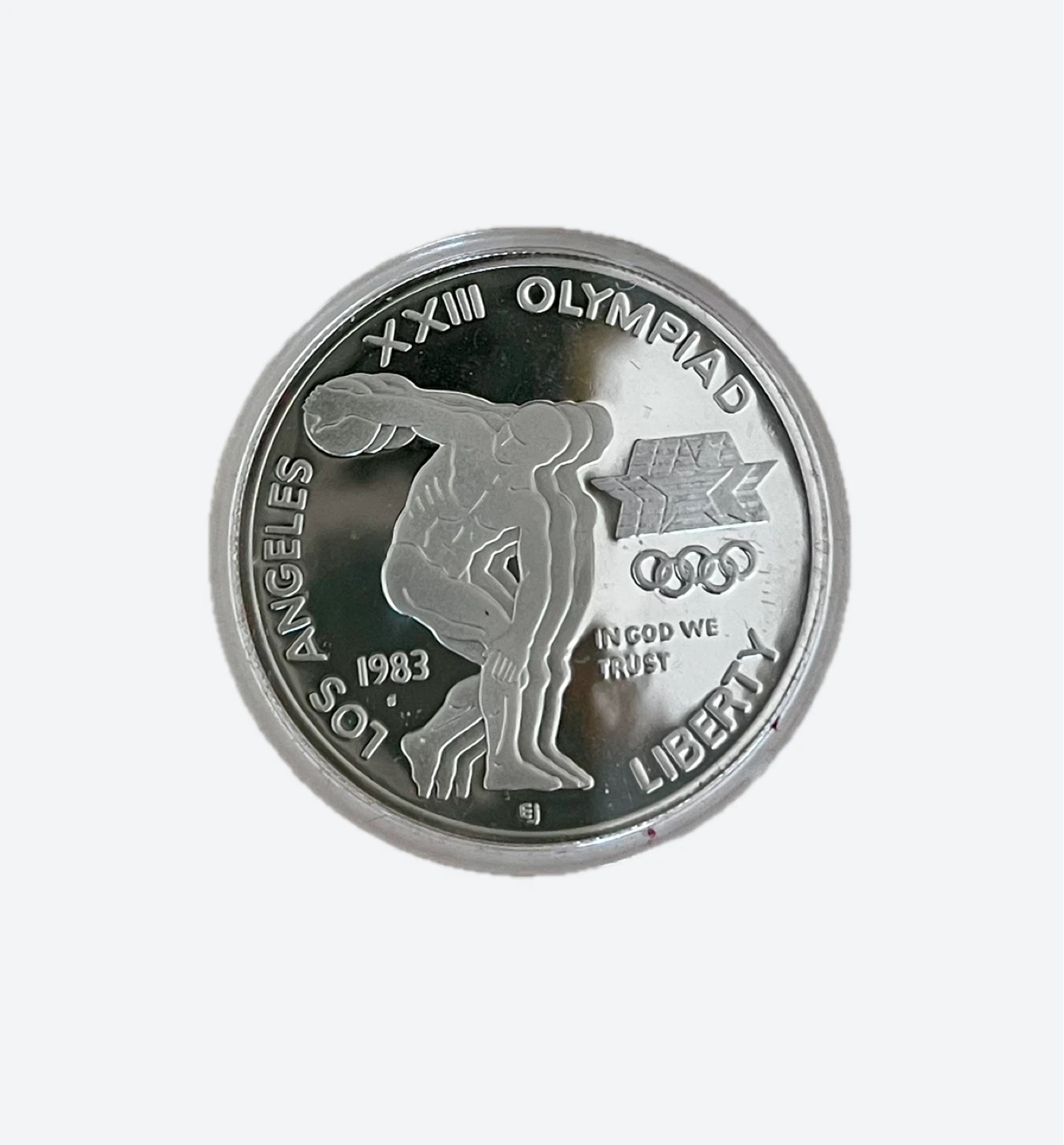 1983 Olympic Silver Dollar Coin - photo 3