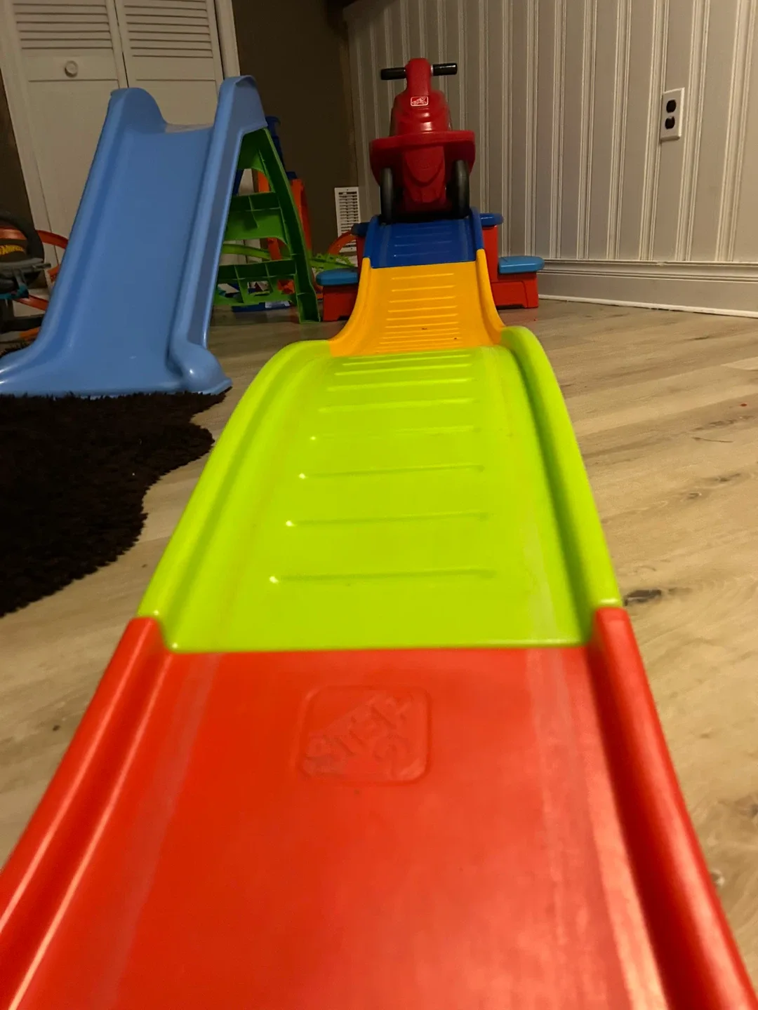 Step2 Up & Down Roller Coaster Ride-On Toy + Little Tikes Slide image indicator(6)