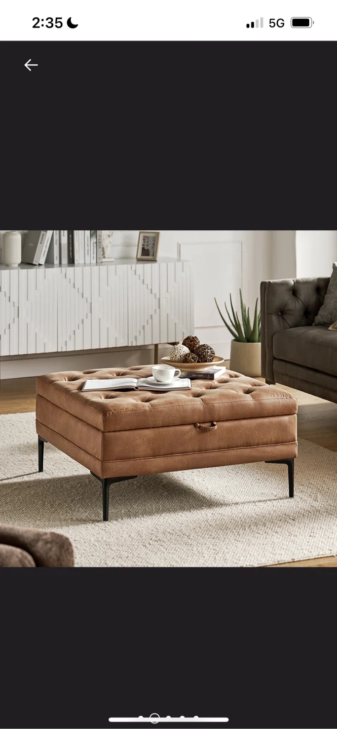 New Brinna Tufted Square Ottoman - photo 2