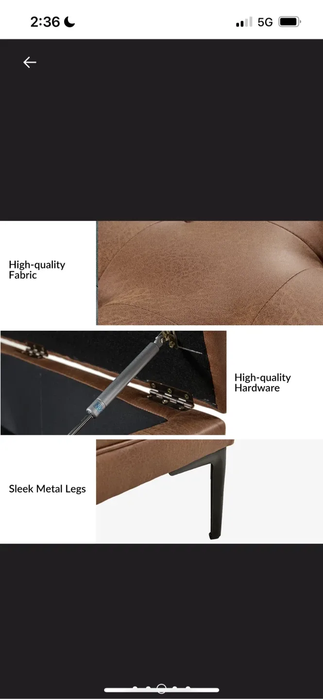 New Brinna Tufted Square Ottoman image indicator(8)